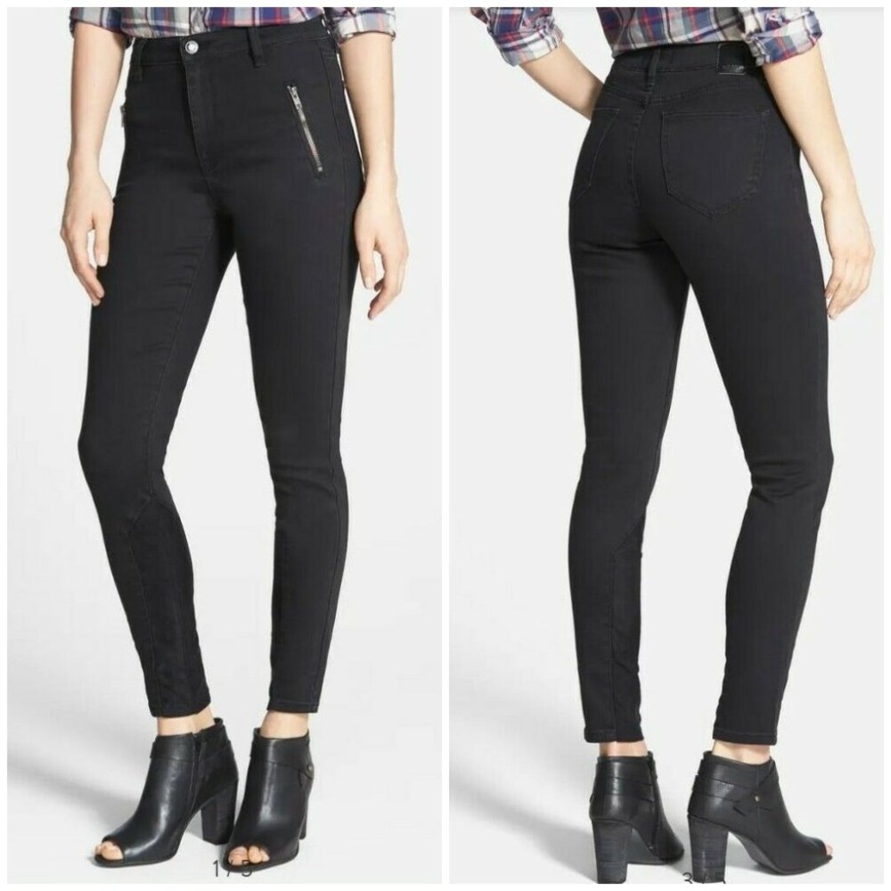 NWT THIS CITY Zip Pockets High Waist Skinny Jeans